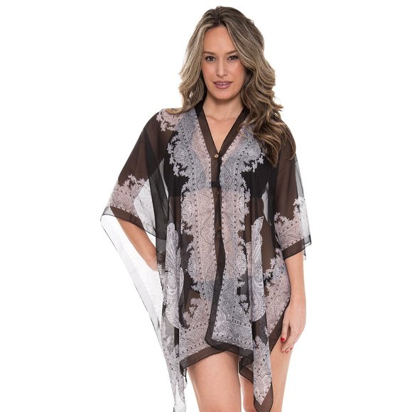 P/S Paisley Prints·Kimono·Wrap·Swimsuit Cover·Bikini Cover up·ComfyLuxe - Picture 4 of 11